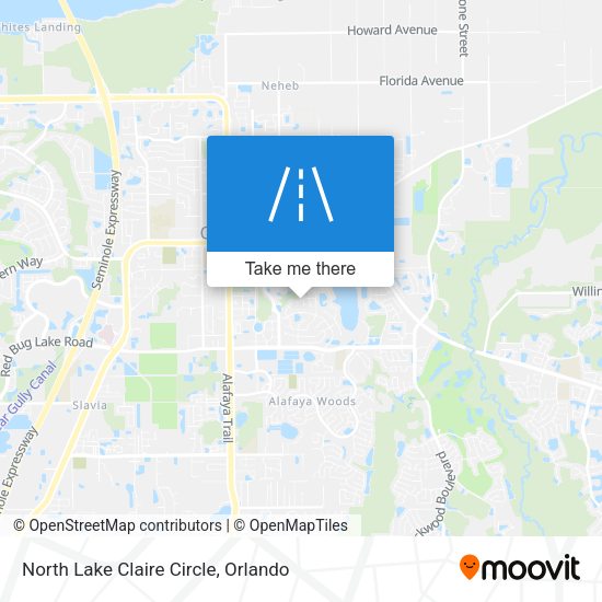 North Lake Claire Circle map