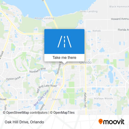 Mapa de Oak Hill Drive
