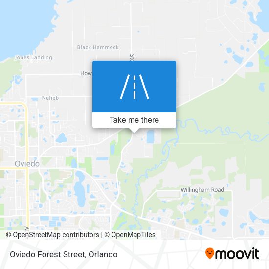 Oviedo Forest Street map