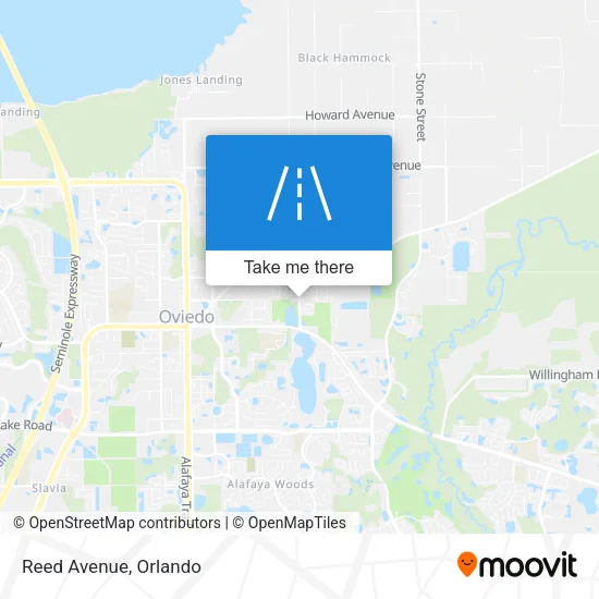 Reed Avenue map