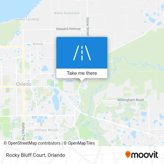 Rocky Bluff Court map