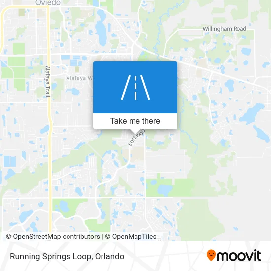 Running Springs Loop map