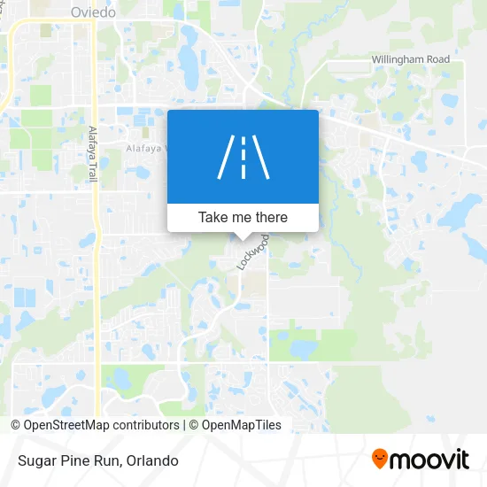 Sugar Pine Run map