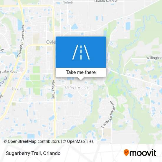 Sugarberry Trail map
