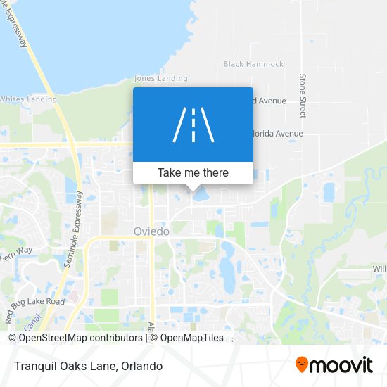Mapa de Tranquil Oaks Lane
