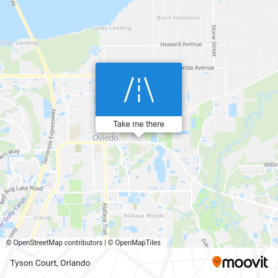 Mapa de Tyson Court