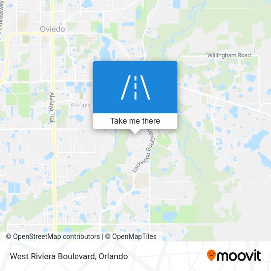 West Riviera Boulevard map
