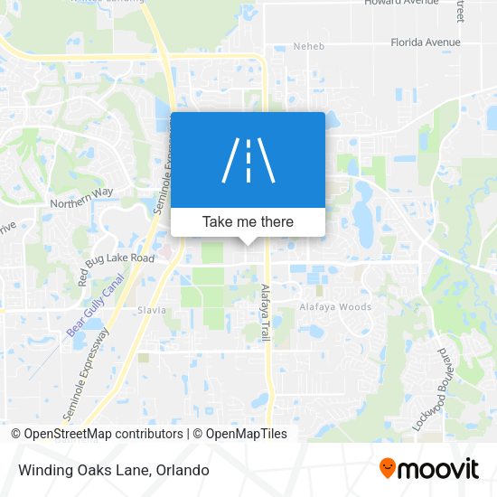 Mapa de Winding Oaks Lane