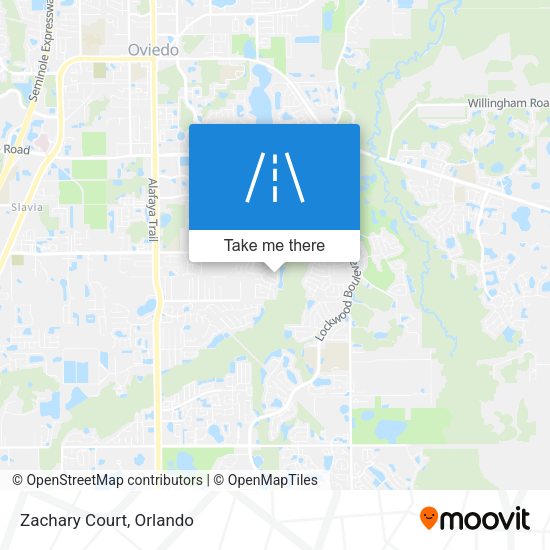 Mapa de Zachary Court
