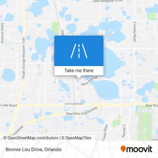 Bonnie Lou Drive map