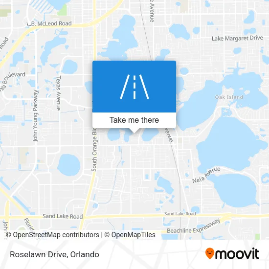 Roselawn Drive map