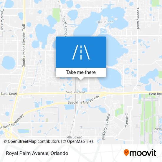Mapa de Royal Palm Avenue