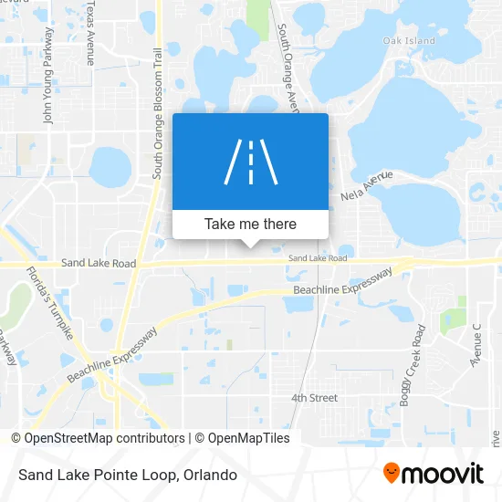 Sand Lake Pointe Loop map