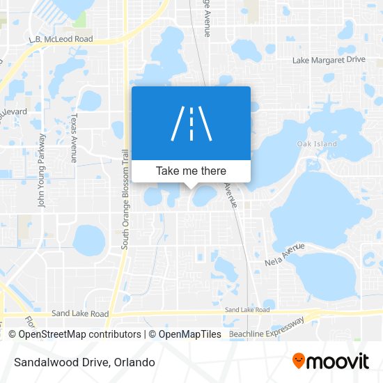 Mapa de Sandalwood Drive