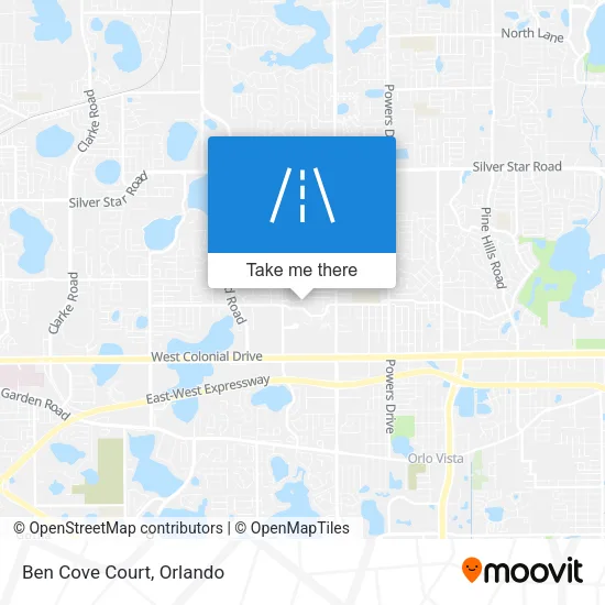 Ben Cove Court map