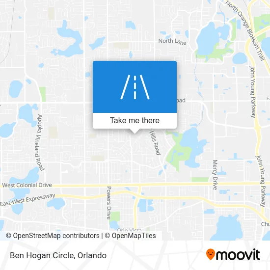 Ben Hogan Circle map