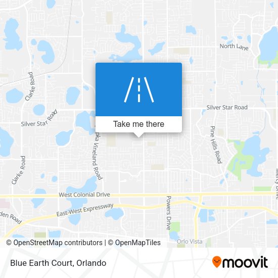 Mapa de Blue Earth Court