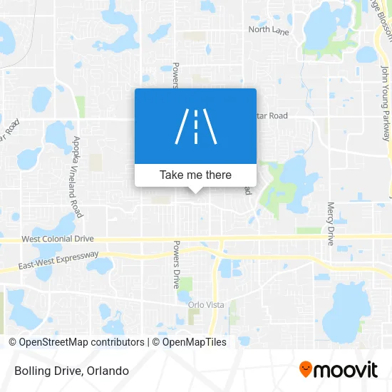 Bolling Drive map
