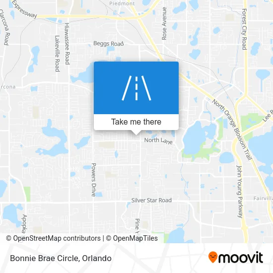 Bonnie Brae Circle map