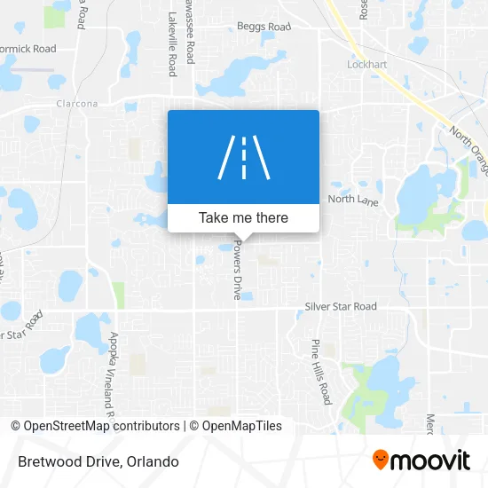 Bretwood Drive map