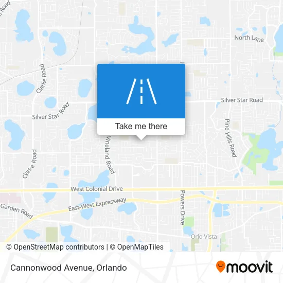Cannonwood Avenue map