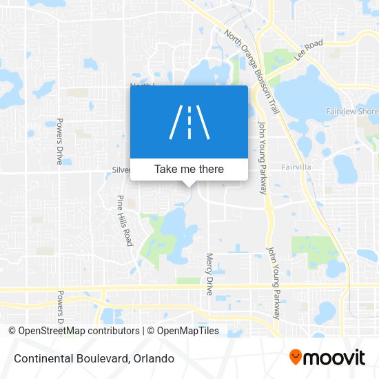 Continental Boulevard map