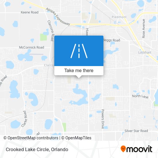 Crooked Lake Circle map