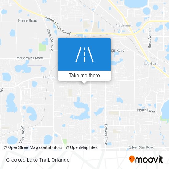 Mapa de Crooked Lake Trail