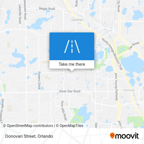 Mapa de Donovan Street