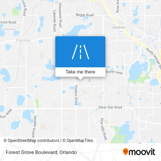 Forest Grove Boulevard map