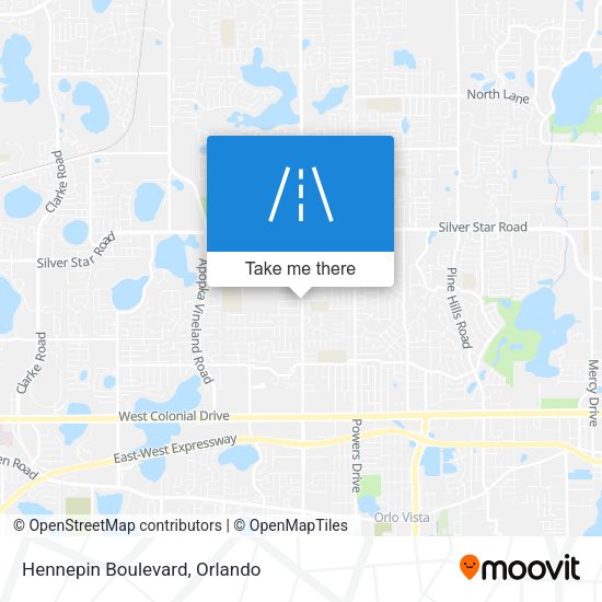 Mapa de Hennepin Boulevard