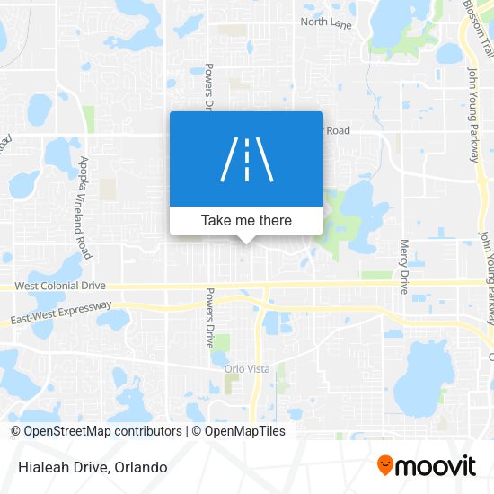 Mapa de Hialeah Drive