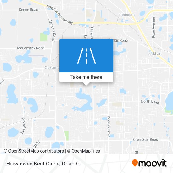 Mapa de Hiawassee Bent Circle