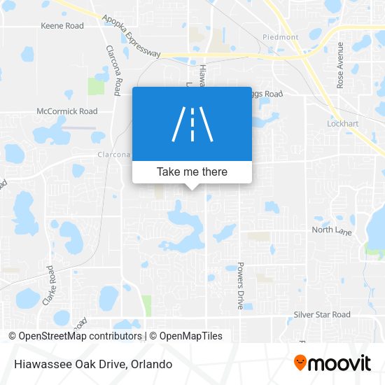 Mapa de Hiawassee Oak Drive