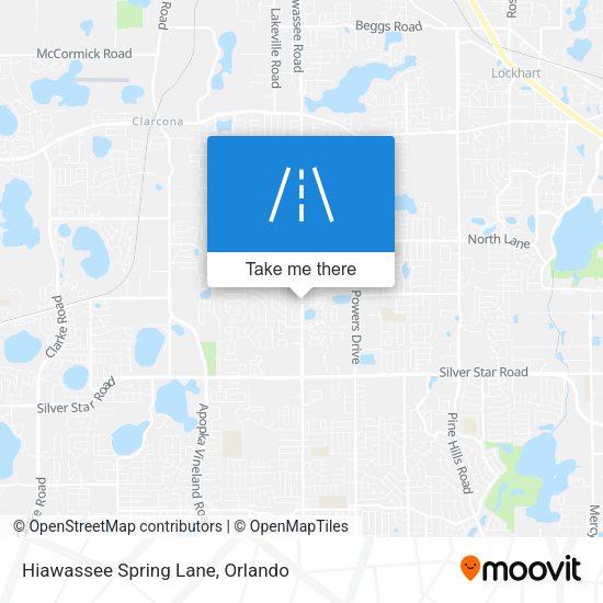 Mapa de Hiawassee Spring Lane