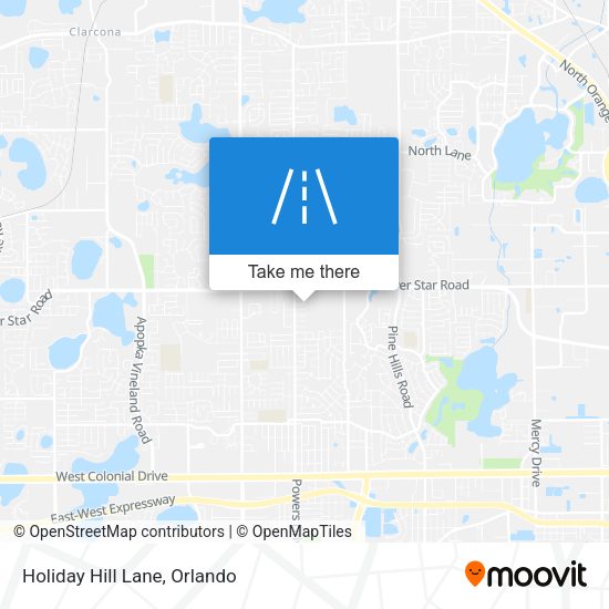 Mapa de Holiday Hill Lane