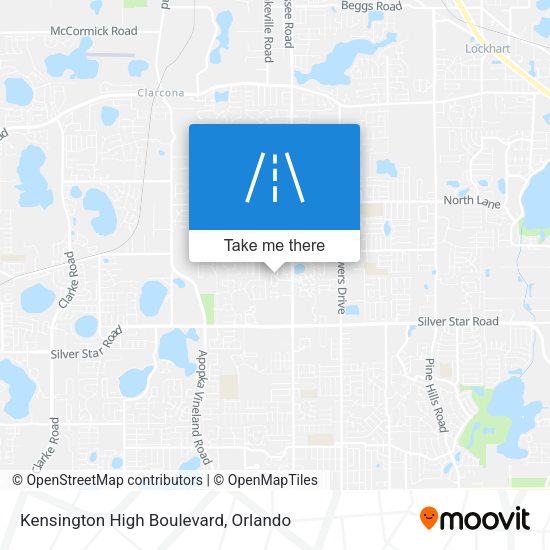Mapa de Kensington High Boulevard