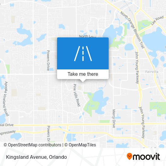 Mapa de Kingsland Avenue
