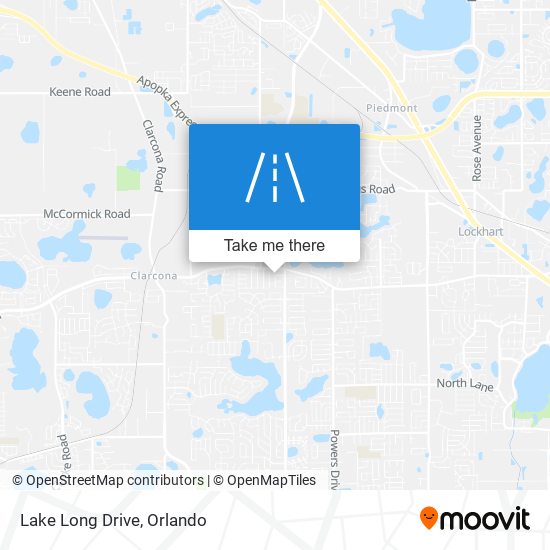 Lake Long Drive map