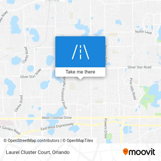 Laurel Cluster Court map