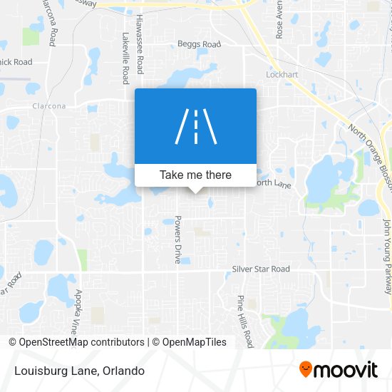 Mapa de Louisburg Lane