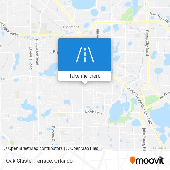 Oak Cluster Terrace map