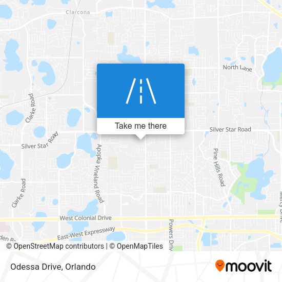 Odessa Drive map