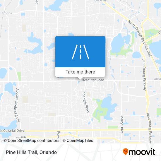 Mapa de Pine Hills Trail