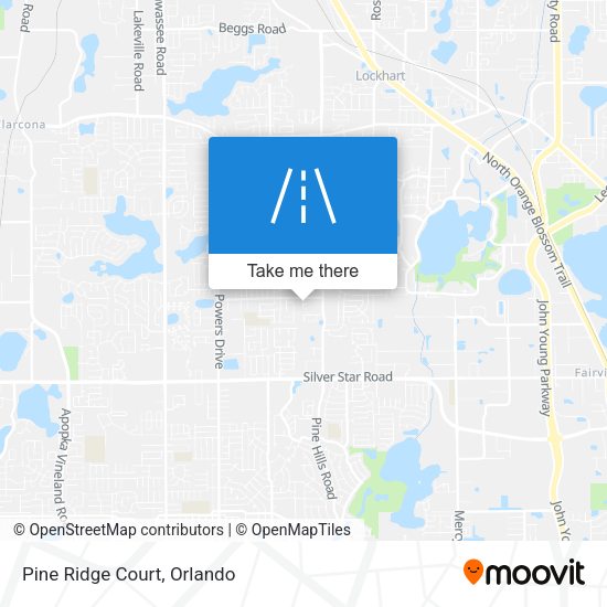 Mapa de Pine Ridge Court