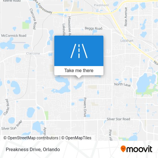 Preakness Drive map