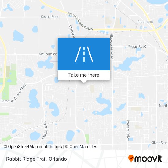 Rabbit Ridge Trail map