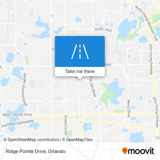 Mapa de Ridge Pointe Drive