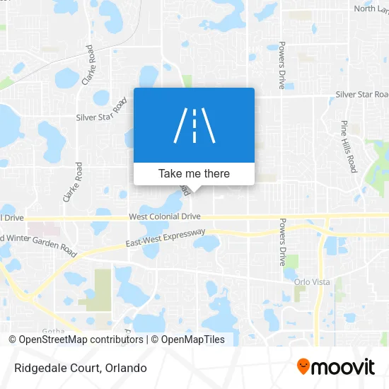 Ridgedale Court map