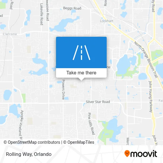 Rolling Way map